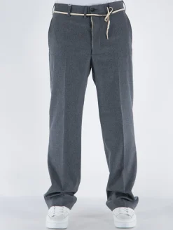 MARNI Pantaloni<PANTALONE CHINO IN LANA CON COULISSE Grigio