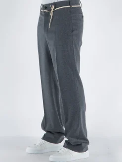 MARNI Pantaloni<PANTALONE CHINO IN LANA CON COULISSE Grigio