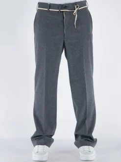 MARNI Pantaloni<PANTALONE CHINO IN LANA CON COULISSE Grigio