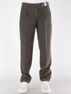 MYTHS Pantaloni<PANTALONE CHINO LUNGO Marrone