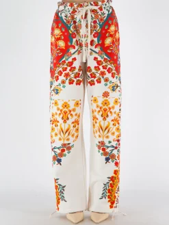 ETRO Pantaloni<PANTALONE CHINOOK Arancione, Azzurro, Bianco, Giallo, Multicolor