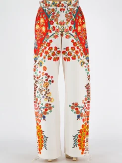 ETRO Pantaloni<PANTALONE CHINOOK Arancione, Azzurro, Bianco, Giallo, Multicolor