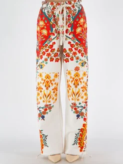 ETRO Pantaloni<PANTALONE CHINOOK Arancione, Azzurro, Bianco, Giallo, Multicolor