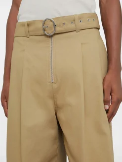 JIL SANDER Pantaloni<PANTALONE CON CINTURA Beige