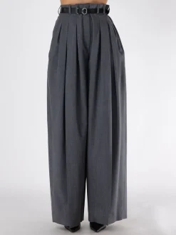 JIL SANDER Pantaloni<PANTALONE CON PIEGE Grigio