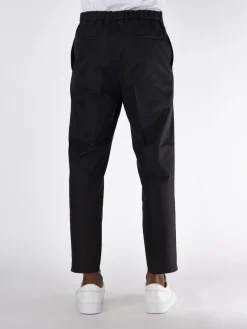 JIL SANDER Pantaloni<PANTALONE CON PIEGE FRONTALI Nero