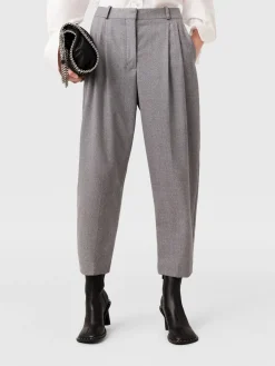 STELLA MCCARTNEY Pantaloni<PANTALONE CORTO FLANNEL PLEATED Grigio