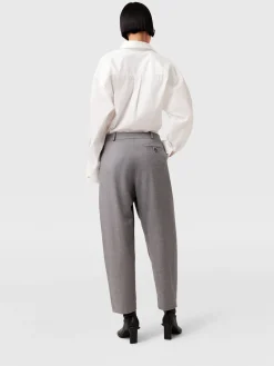 STELLA MCCARTNEY Pantaloni<PANTALONE CORTO FLANNEL PLEATED Grigio