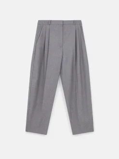 STELLA MCCARTNEY Pantaloni<PANTALONE CORTO FLANNEL PLEATED Grigio