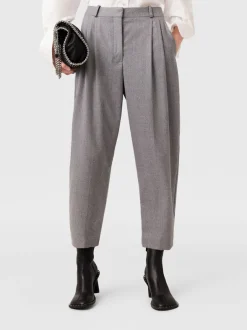 STELLA MCCARTNEY Pantaloni<PANTALONE CORTO FLANNEL PLEATED Grigio