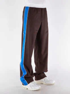 WALES BONNER Pantaloni<PANTALONE COURAGE Azzurro, Marrone