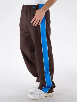 WALES BONNER Pantaloni<PANTALONE COURAGE Azzurro, Marrone