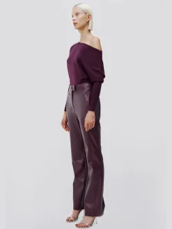 SIMKHAI Pantaloni<PANTALONE DAHLIA STRAIGHT Viola