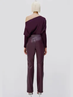 SIMKHAI Pantaloni<PANTALONE DAHLIA STRAIGHT Viola