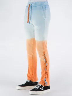 MAUNA-KEA Pantaloni<PANTALONE DEGRADE' FLARE Arancione, Azzurro, Multicolor