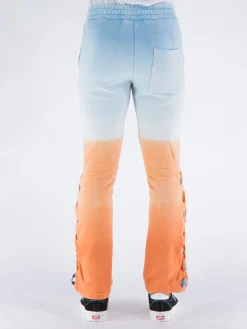 MAUNA-KEA Pantaloni<PANTALONE DEGRADE' FLARE Arancione, Azzurro, Multicolor