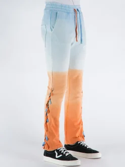 MAUNA-KEA Pantaloni<PANTALONE DEGRADE' FLARE Arancione, Azzurro, Multicolor