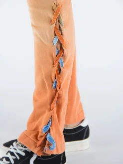 MAUNA-KEA Pantaloni<PANTALONE DEGRADE' FLARE Arancione, Azzurro, Multicolor
