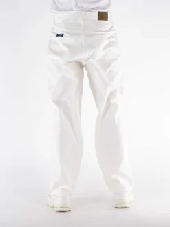 POP TRADING COMPANY Pantaloni<PANTALONE DRS LINEN Bianco
