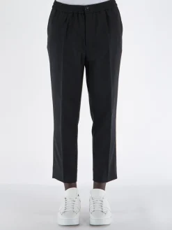 AMI Pantaloni<PANTALONE ELASTICATED Nero