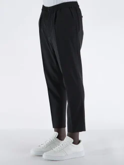AMI Pantaloni<PANTALONE ELASTICATED Nero