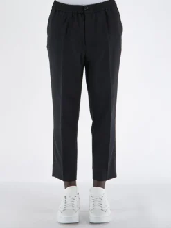 AMI Pantaloni<PANTALONE ELASTICATED Nero