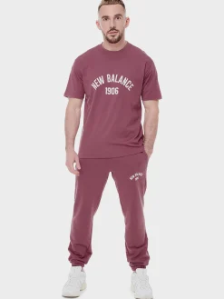 NEW BALANCE Pantaloni<PANTALONE ESSENTIAL VARSITY Rosa