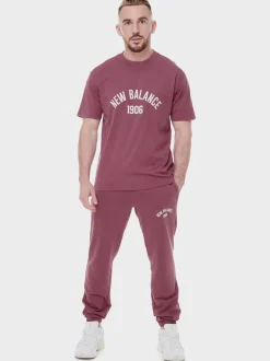 NEW BALANCE Pantaloni<PANTALONE ESSENTIAL VARSITY Rosa