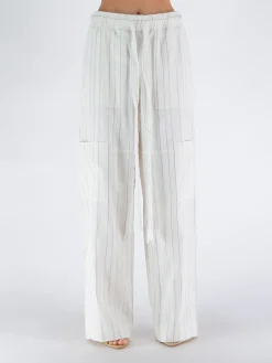 WALES BONNER Pantaloni<PANTALONE ETERNAL Azzurro, Bianco