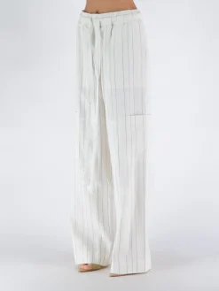 WALES BONNER Pantaloni<PANTALONE ETERNAL Azzurro, Bianco
