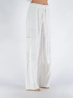 WALES BONNER Pantaloni<PANTALONE ETERNAL Azzurro, Bianco