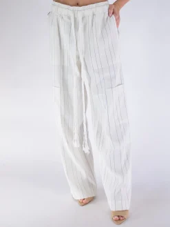 WALES BONNER Pantaloni<PANTALONE ETERNAL Azzurro, Bianco