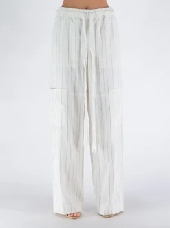 WALES BONNER Pantaloni<PANTALONE ETERNAL Azzurro, Bianco
