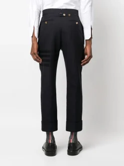 THOM BROWNE Pantaloni<PANTALONE FIT 1 BACKSTRAP TROUSER IN ENGINE Blu