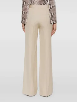 Pantaloni<PANTALONE FLARED Beige