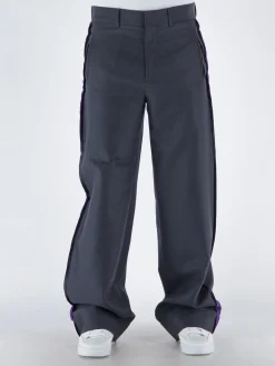 ETRO Pantaloni<PANTALONE FLAT FRONT FIANCO DRITTO Grigio, Viola