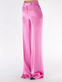TOM FORD Pantaloni<PANTALONE FLUID DOUBLE FACE SATIN Rosa