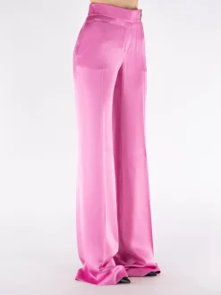TOM FORD Pantaloni<PANTALONE FLUID DOUBLE FACE SATIN Rosa