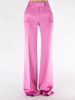 TOM FORD Pantaloni<PANTALONE FLUID DOUBLE FACE SATIN Rosa