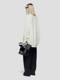 THE ATTICO Pantaloni<PANTALONE GARY LONG Nero