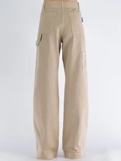 PALM ANGELS Pantaloni<PANTALONE GD BULL CARGO Beige