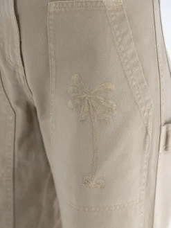 PALM ANGELS Pantaloni<PANTALONE GD BULL CARGO Beige