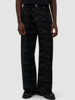 ARTE Pantaloni<PANTALONE HEART PRINT Grigio, Nero