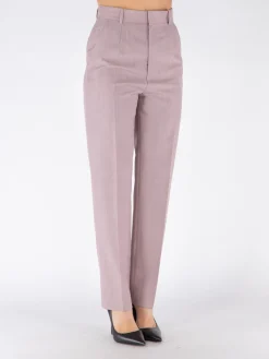 VICTORIA BECKHAM Pantaloni<PANTALONE HIGH WASTED 3/4 Rosa