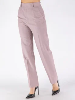 VICTORIA BECKHAM Pantaloni<PANTALONE HIGH WASTED 3/4 Rosa