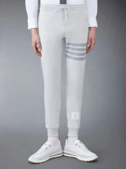 THOM BROWNE Pantaloni<PANTALONE IN CLASSIC LOOPBACK Grigio