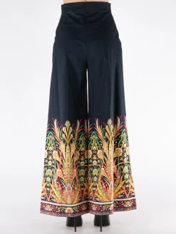 ETRO Pantaloni<PANTALONE IN COTONE CON STAMPA Blu, Grigio, Nero, Rosso, Verde