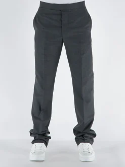 THOM BROWNE Pantaloni<PANTALONE IN LANA Grigio