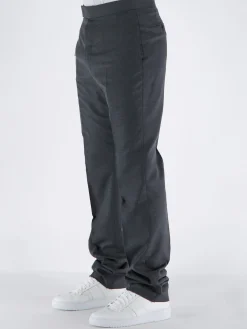 THOM BROWNE Pantaloni<PANTALONE IN LANA Grigio