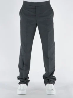 THOM BROWNE Pantaloni<PANTALONE IN LANA Grigio